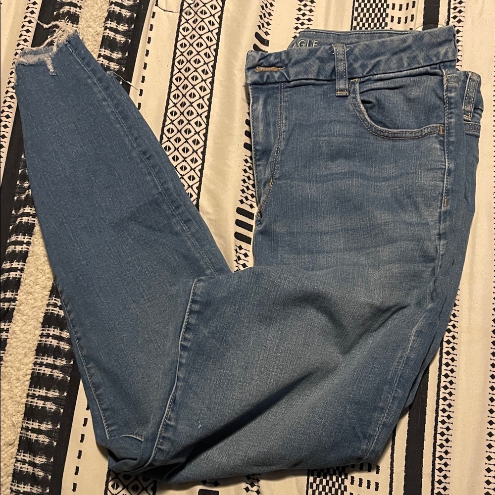 American Eagle Outfitters Women's Blue Skinny Jeans